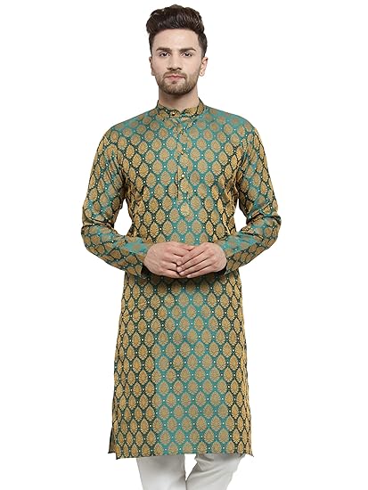 Men's Cotton Silk Straight Kurta