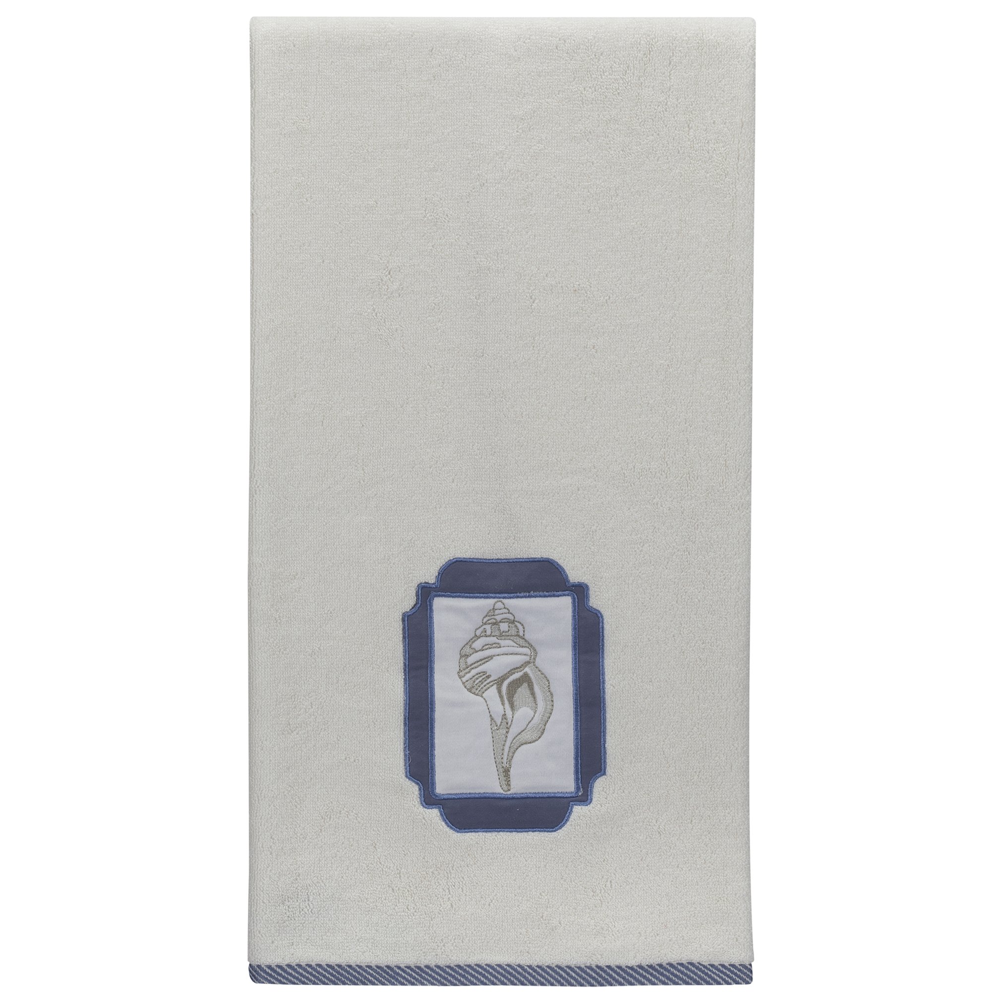 Creative Bath Products Seaside Collection, BATH TOWEL, Beige/Blue