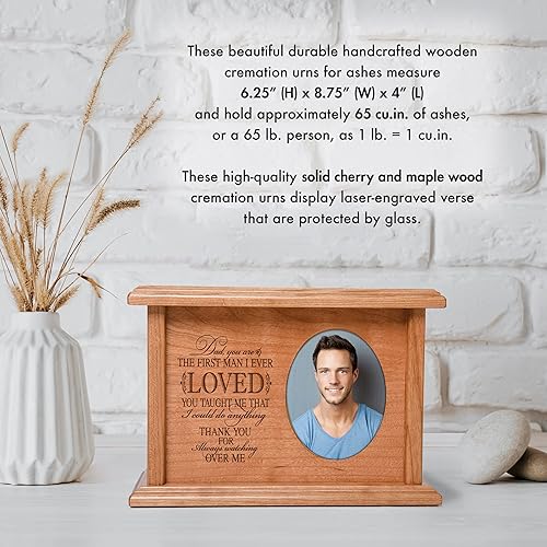 Miniatura 3 de Lifesong Milestone - Urnas decorativas para cenizas para adultos, urna de cremación masculina para cenizas humanas, urnas para adultos para cenizas