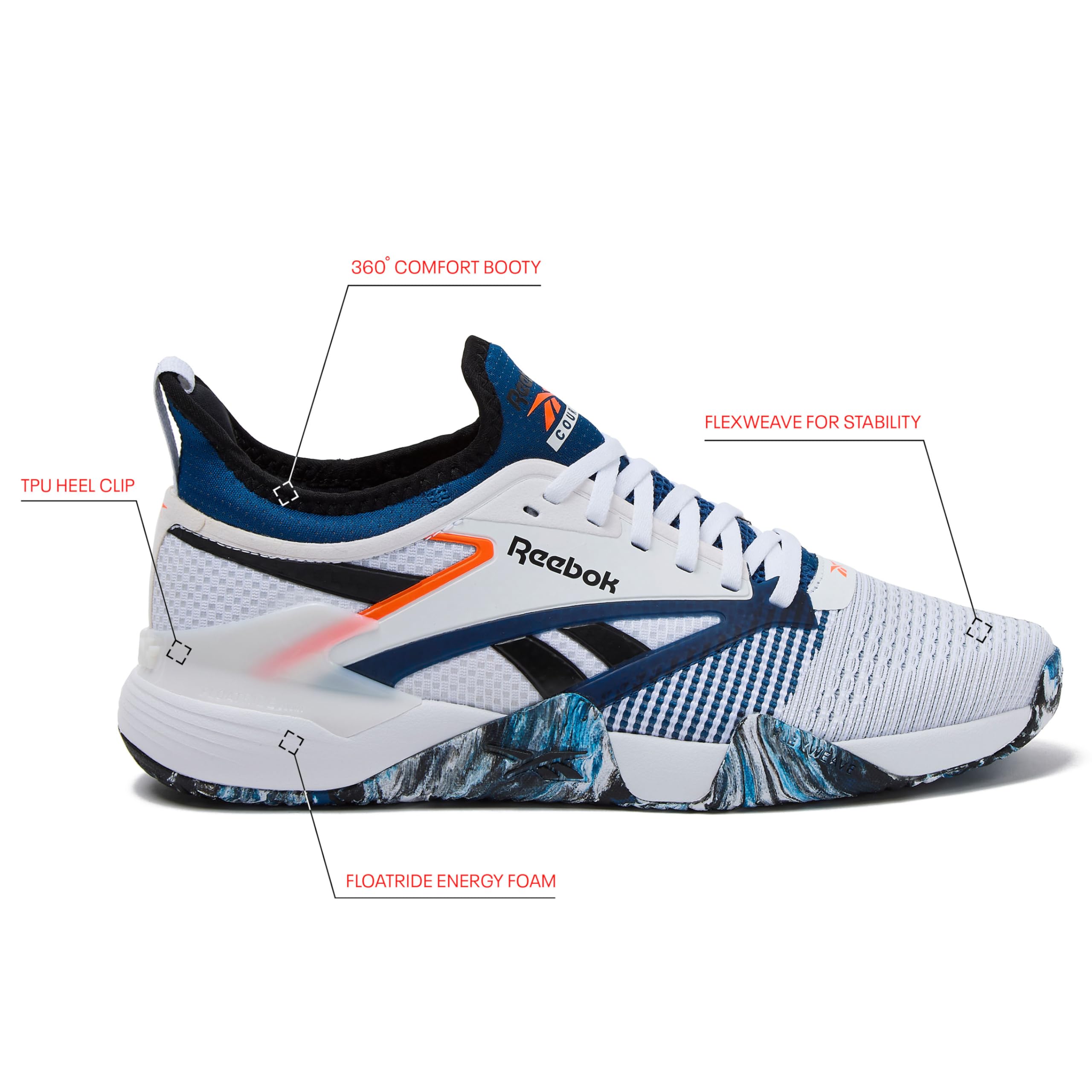 Reebok Herren Nano Court Sport Men's Pickleball Or Tennis Shoes for MenSneaker