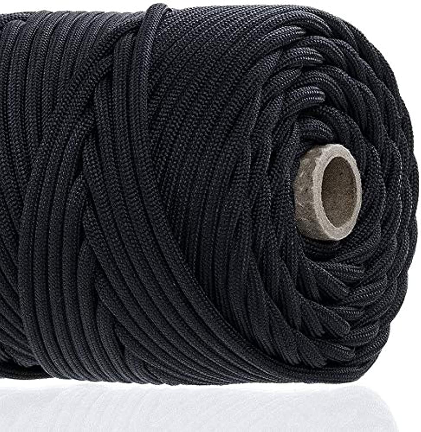 GOLBERG G GOLBERG 750lb Paracord/Parachute Cord US Military Grade Authentic Mil-Spec Type IV 750 lb Tensile Strength Strong Paracord Mil-C-5040-H Nylon (Black, 25 Feet)