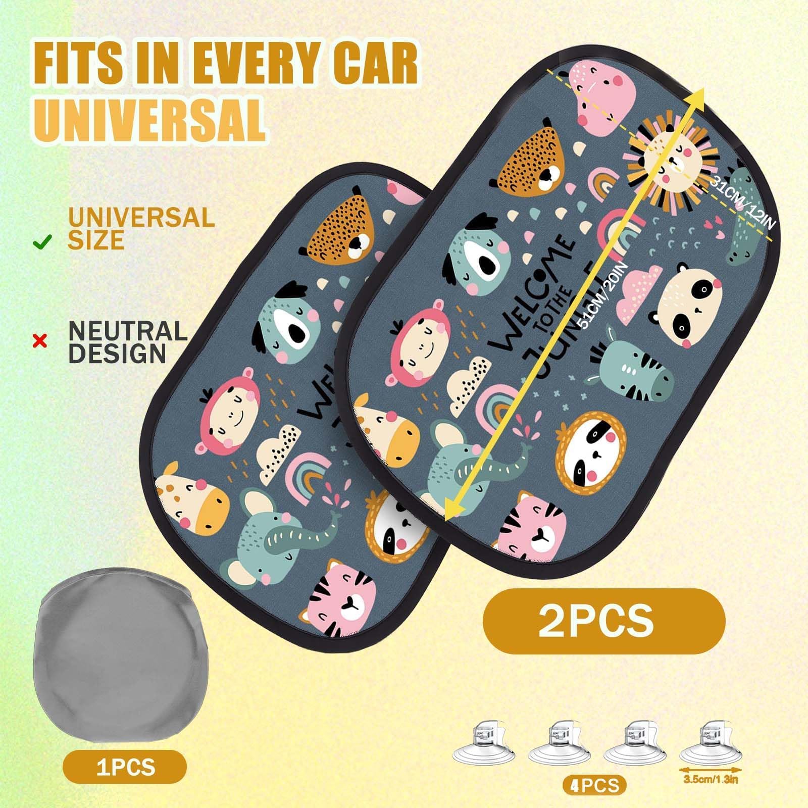 Acelife Parasole Universale per Auto, 2 Pezzi, con Protezione