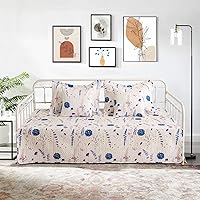 Vista 20 de Juego de Funda para Sofá Cama de 5 Piezas Juegos de Ropa de Cama para Sofá Cama Twin para Todas las Estaciones Edredón Ligero para Sofá Cama