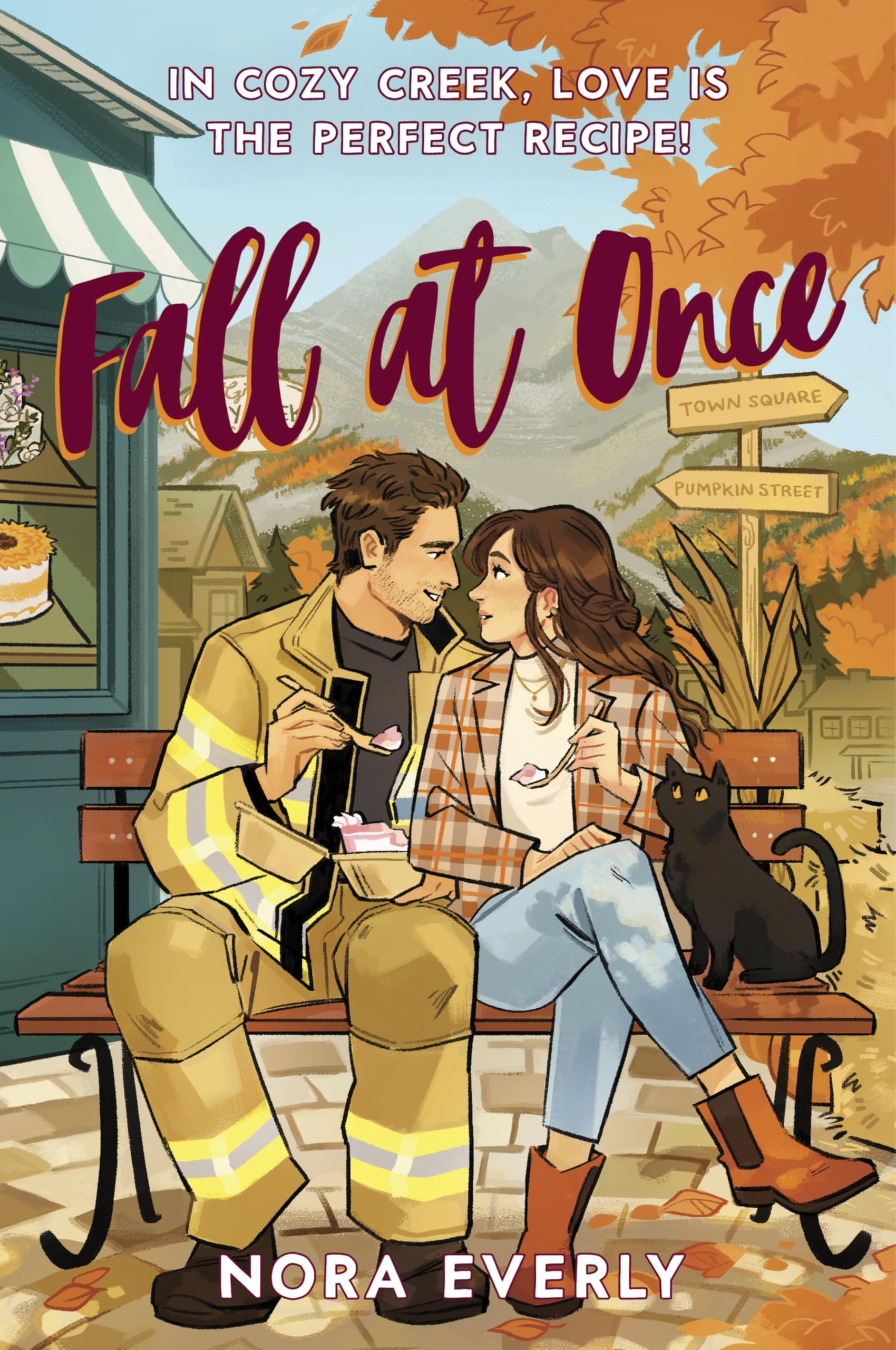 Fall at Once: A Small Town, Autumn-Inspired, Single Dad Firefighter Rom Com (Cozy Creek Collection Book 3)