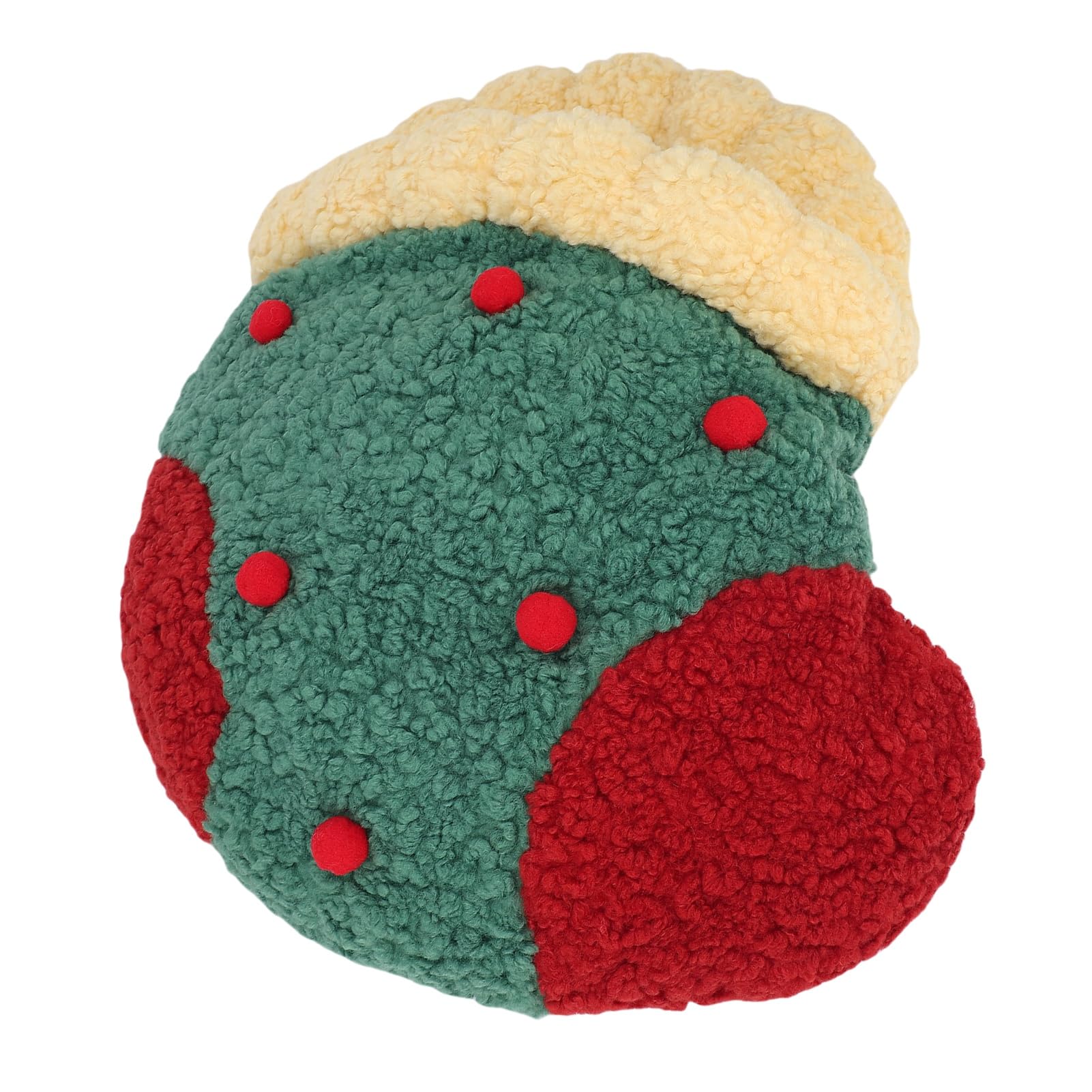 Greensen Legowisko dla Kota Zimowe Ciepłe Legowisko dla Zwierząt z Polarem Sherpa Częściowo Zamknięte 19,69 X 18,31 Cala Kotów Małe Psy Wewnątrz Xmas Użyj Miękkiego Legowiska do Spania