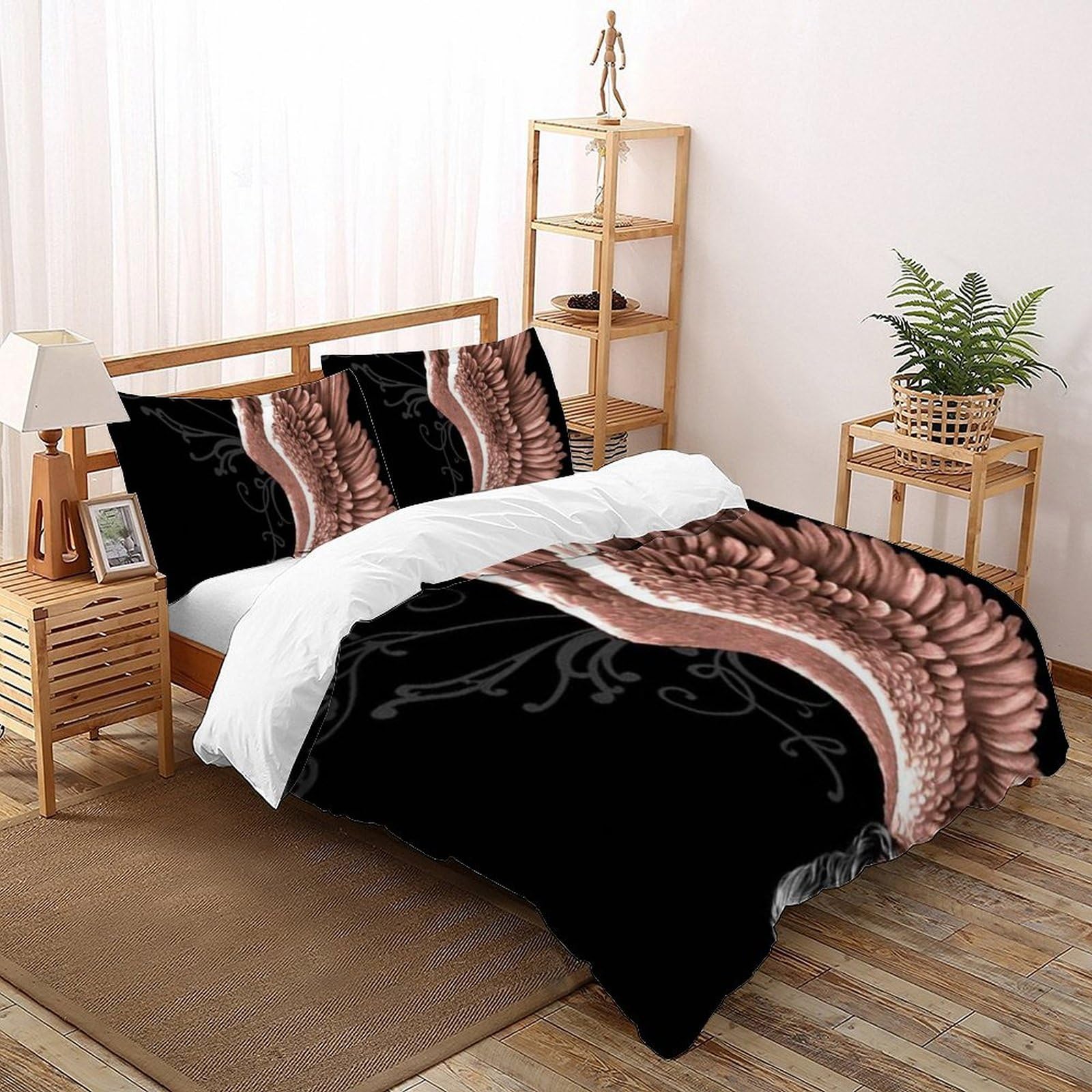 Parure de lit ailes d'ange 3D pour transformer la chambre d'enfant en nid douillet