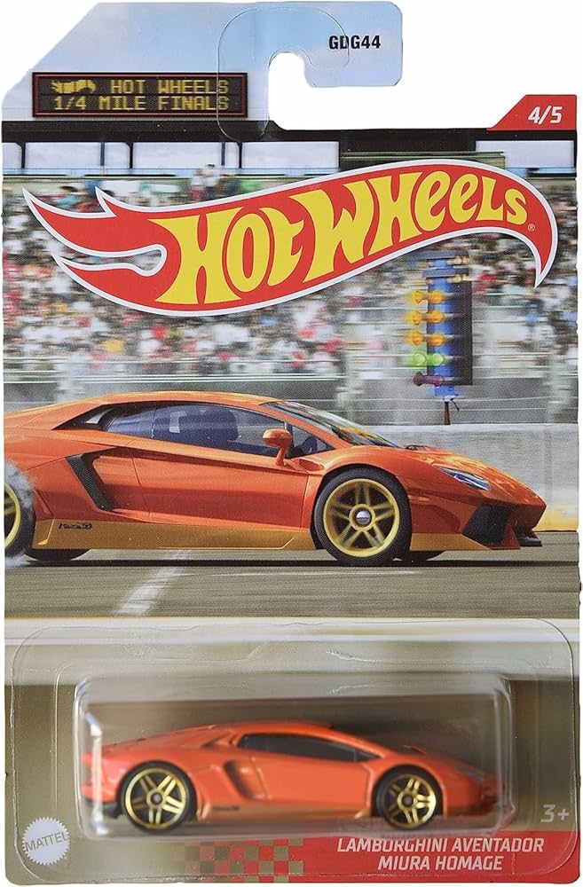 Hot Wheels Lamborghini Aventador Miura Homage, [Orange] 4/5
