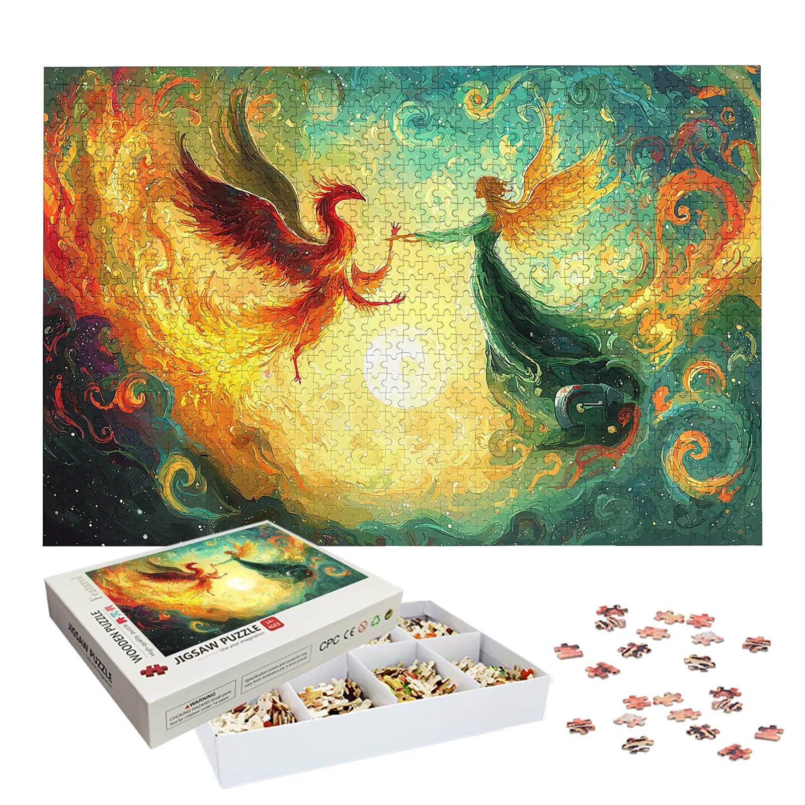 Puzzle 6000 Teile, Fantasie Puzzle 6000 Teile Erwachsene, Klassische Puzzles Engel, Holzpuzzle Erwachsene, Puzzlespiele für Die Ganze Familie, Geschenke für Frauen, Geschenke für Männer, Dekor, -8615
