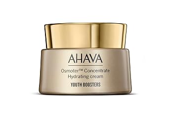 AHAVA Osmoter Concentrate Hydrating Cream - Light Cream to Boost Skins Youthfulness, Protect From Blue Light & Reduce Signs of Aging, with Osmoter X3, Calendula Extract & Jojoba Seed Oil, 1.7 Fl.Oz