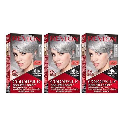 Miniatura 296 de Revlon Colorsilk Beautiful Color - Tinte permanente para el cabello con queratina, 100 % cobertura de las canas, sin amoníaco, negro 10