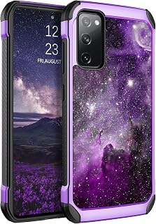 VENINGO Galaxy S20 FE Case,Phone Case Samsung S20 FE 5G,Slim Fit Glow in The Dark Hybrid Hard PC Soft TPU Bumper Shockproof Protective Girl Women Boy Men Cover for S20 FE 6.5 2020,Nebula/Space Design
