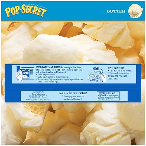 Miniatura 181 de Pop Secret Palomitas de maíz, mantequilla de cine tamaño aperitivo, 12 unidades, 12
