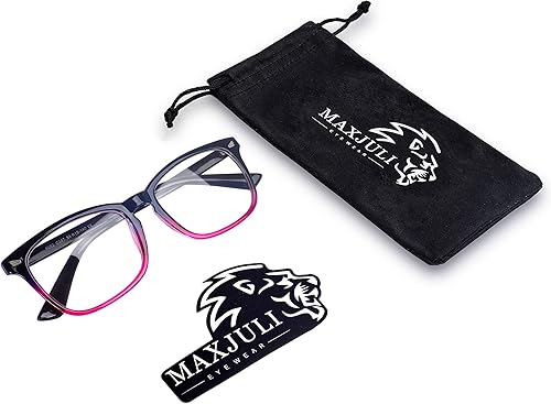 Miniatura 8 de Maxjuli 6001 - Lentes para bloqueo de luz azul, para lectura en computadora, videojuegos, televisión, teléfonos, unisex
