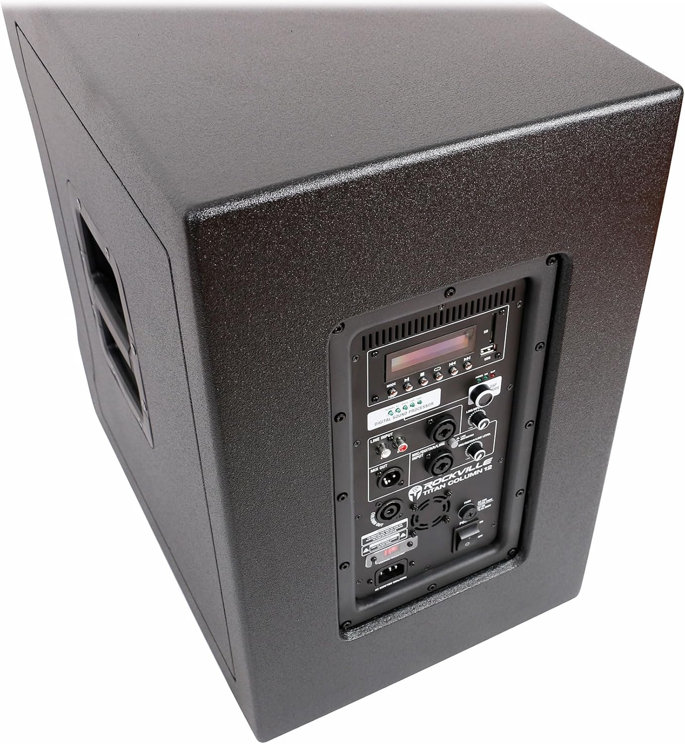 Rockville TITAN COLUMN 12 Powered Array System, 12" Sub, Deep Bass, 2600W, DSP, Adjustable Pole, Bluetooth, Bag Included, Perfect for DJs, Parties - Image 2