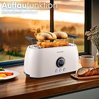 Steinborg 4 szeletes kenyérpirító hosszú nyílással, rozsdamentes acél, automata kikapcsolás, LED kijelző 6