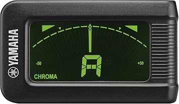 Yamaha YTC5 Clip Tuner Compact and Easy-to-Use LCD Clip-On Tuner with Backlight Function for Easy Reading on Dark Stages and Auto Power Off Feature