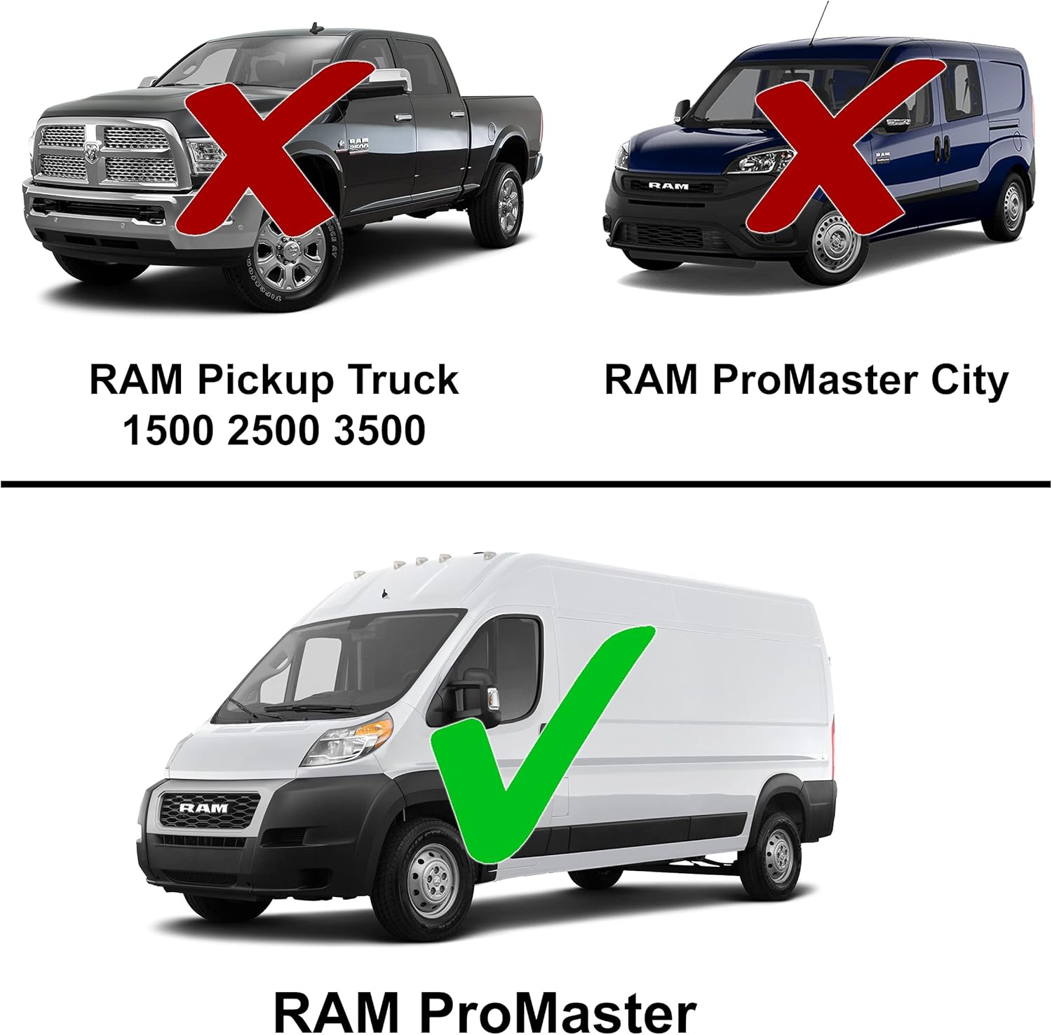 Custom fit Front Windshield Sunshade for 2014 2015 2016 2017 2018 2019 2020 2021 2022 2023 2024 2025 2026 Dodge RAM ProMaster 1500 2500 3500 Full-Size Cargo Van, Chassis Cab, Cutaway, Window Van