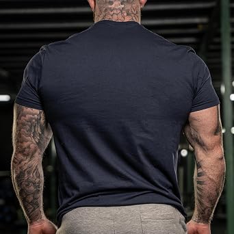 GYMTIER Strongman Beast Gorilla Halftone Men's Gym T-Shirt Bodybuilding Training Workout Lifting Top Clothing