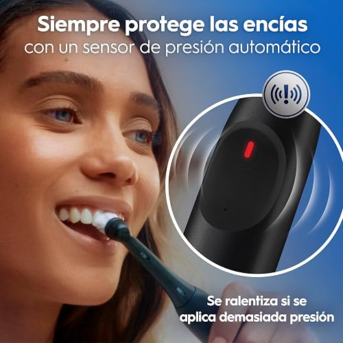 Oral-B iO Series 2 Duo Pack Brosse à Dents Électrique/Brosse à Dents Électrique, 2 Brossettes, 3 Modes de brossage pour Soins Dentaires, Technologie Magnétique Conçu par Braun, Night Black/Calm Pink - 2