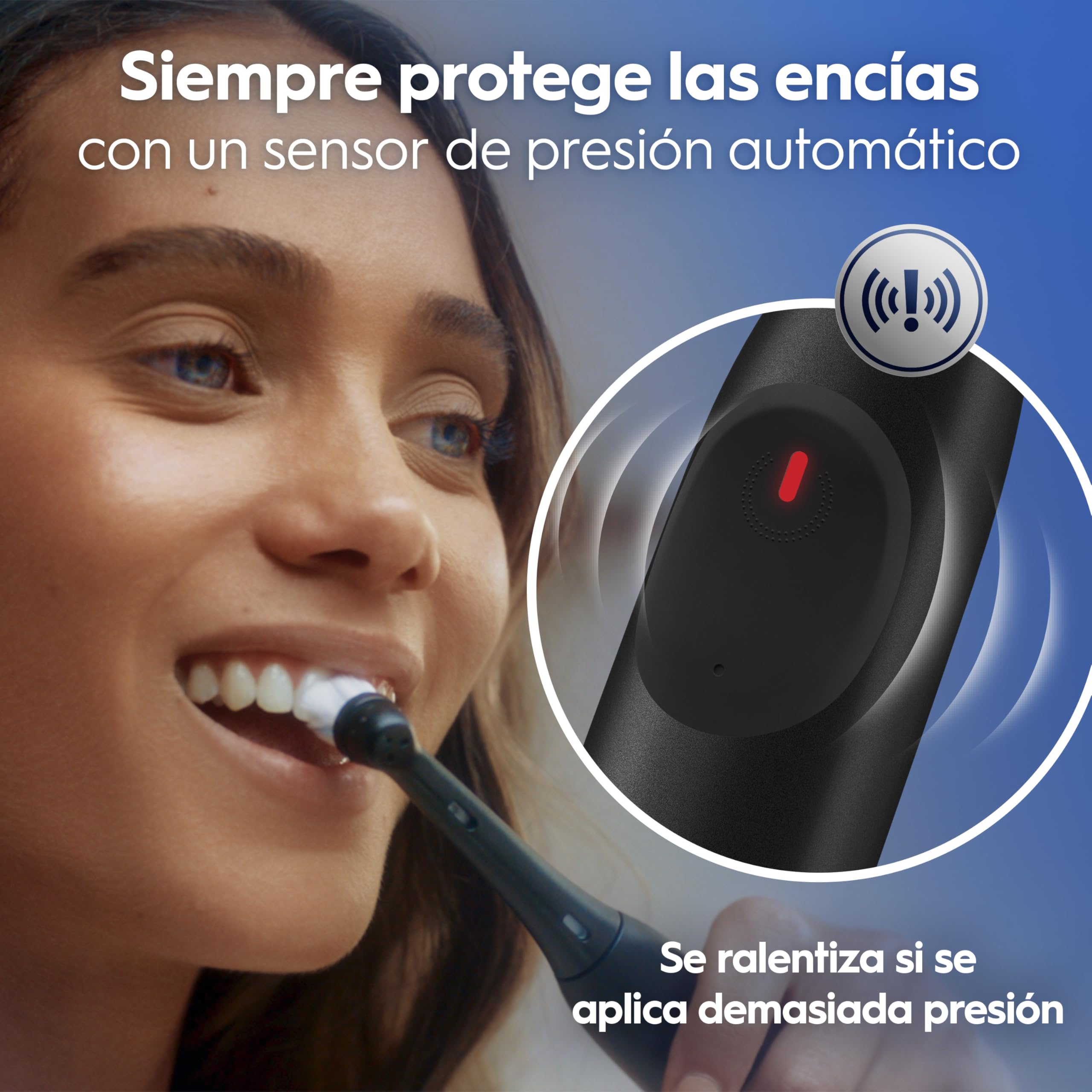 Oral-B iO 2 Cepillos de Dientes Eléctricos, Negro Y Rosa, Pack de 2, 2 Cabezales - 1 Estuche de Viaje, 1 Portarrecambios, 3 Modos de Cepillado, Sensor de Presión y Temporizador