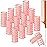 Syhood 12 Pcs Plastic Hair Rollers for Women Large Size Curlers Set Snap Roller Clips with Rat Tail Comb for Long Medium Short Hair Bangs, Salon Hairdressing Styling Tool(2.6 x 1.1 Inch,Peach Color)