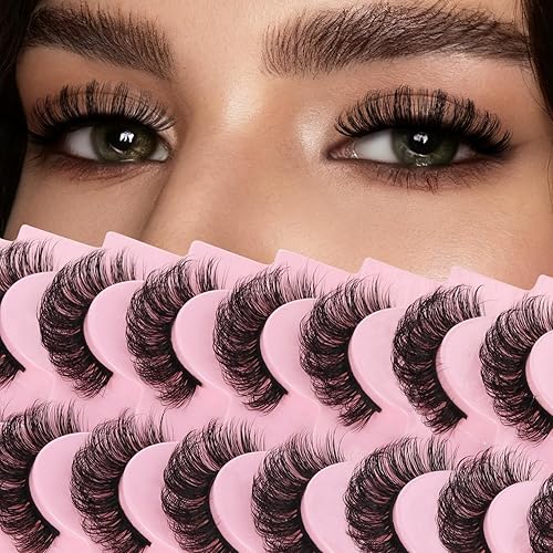 Ahrikiss Russian Strip Lashes D Curl Fluffy False Eyelashes Natural