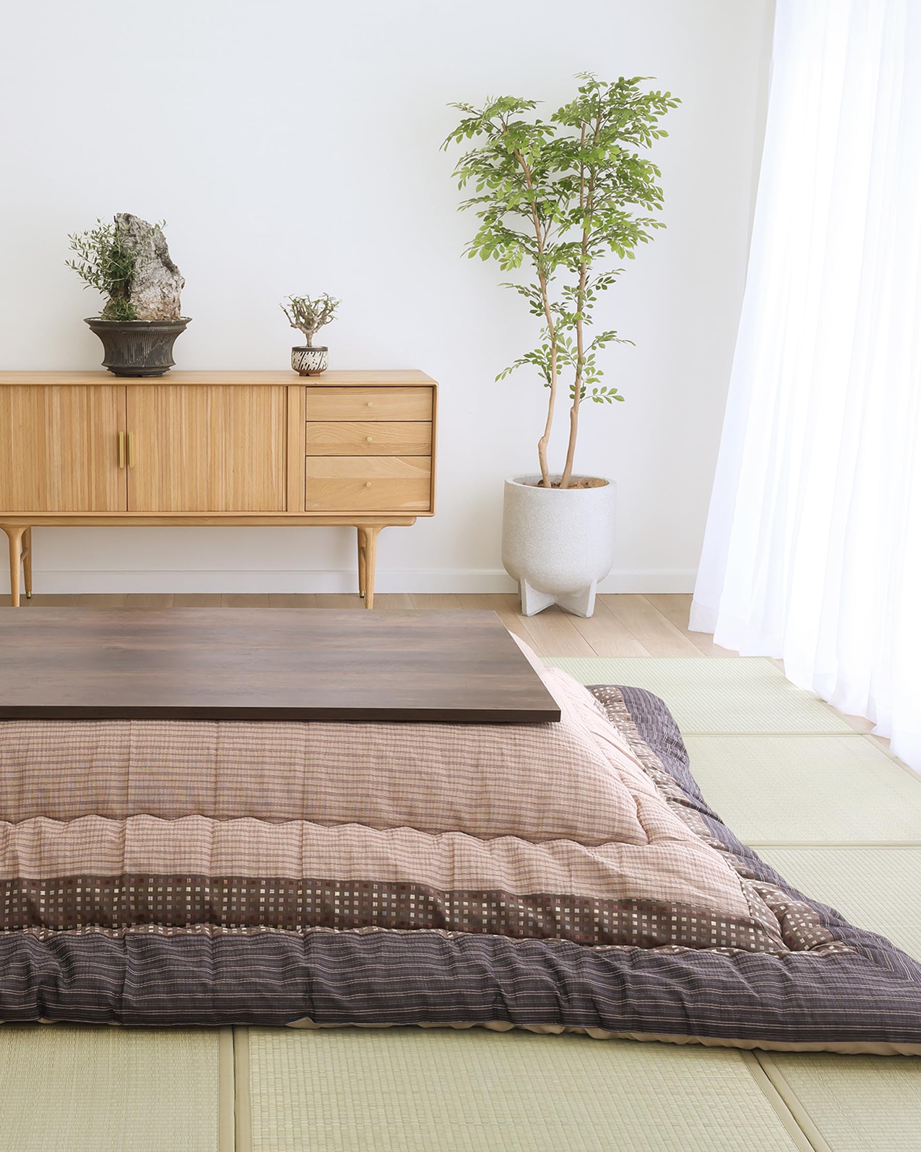 Amazon.com: FULI Japanese Kotatsu Blanket, Warm Quilted Kotatsu