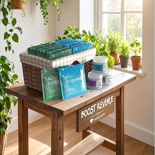 Miniatura 7 de Wipex Studio Empower - Toallitas limpiadoras para esterillas de yoga, paquete de 25 unidades, ultra gruesas y texturizadas, aroma de eucalipto de