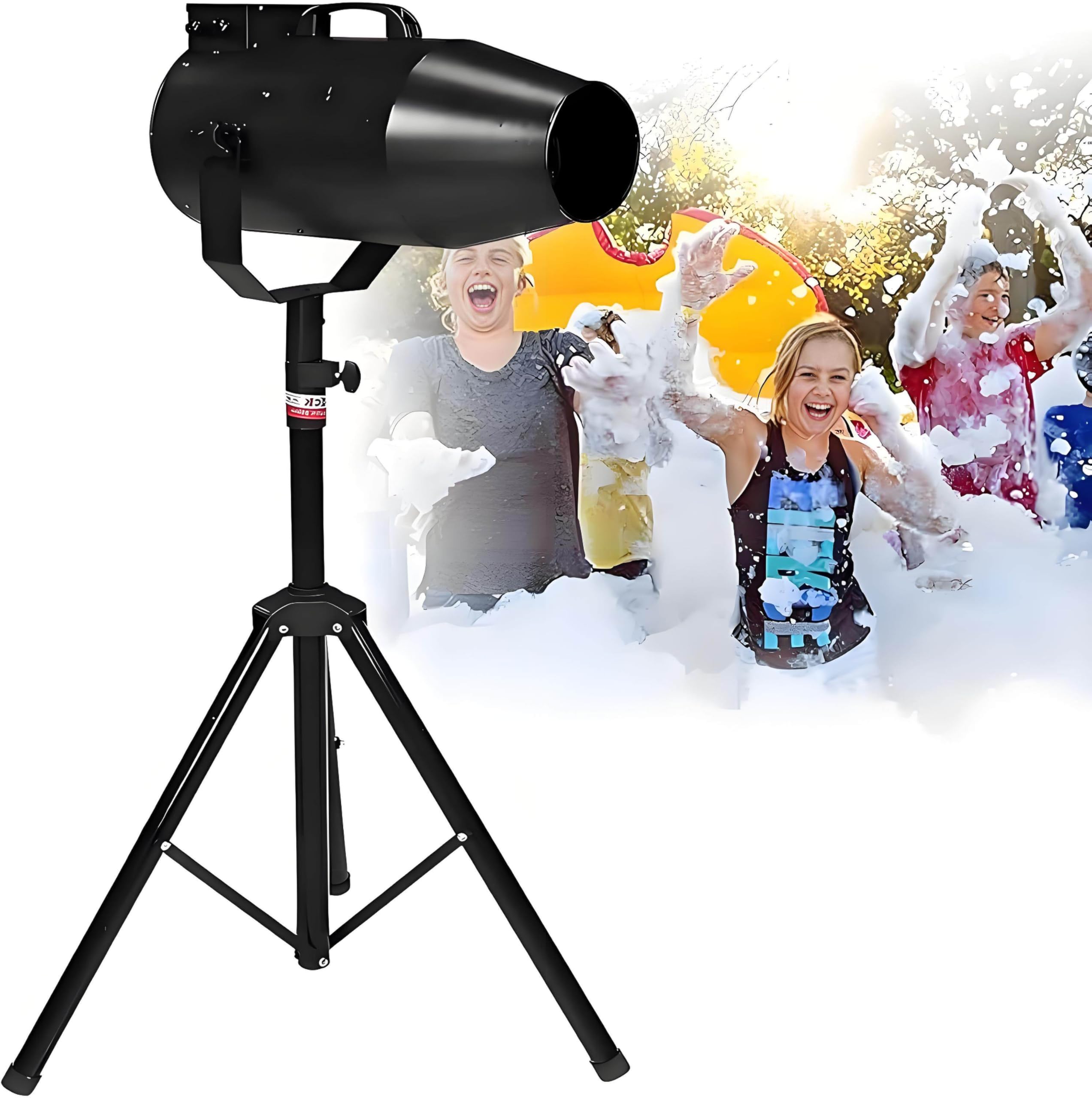 1000W Schaummaschine Party, Große Schaummaschine, Professionelle Bühnenschaummaschine, Jet-Schaummaschine, für Garten, Pool, Innenbereich, Geburtstage, Feiern,Black