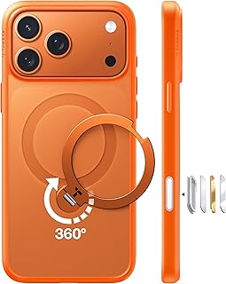 TORRAS Ostand Q3 Spin Case for iPhone 17 Pro Max with 360 Magnetic Stand, 4X Military Grade Shockproof Cover Compatible wi... Price In India