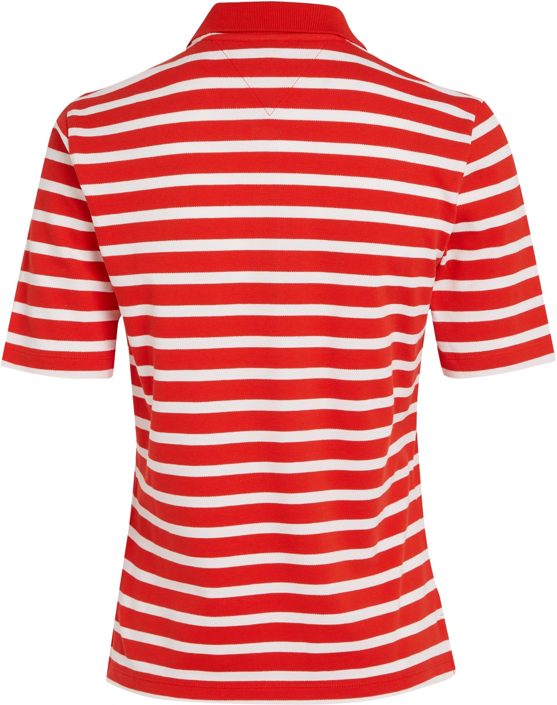 Tommy Hilfiger Polo de Manga Corta para Mujer 1985 Pique Stripe Regular Fit
