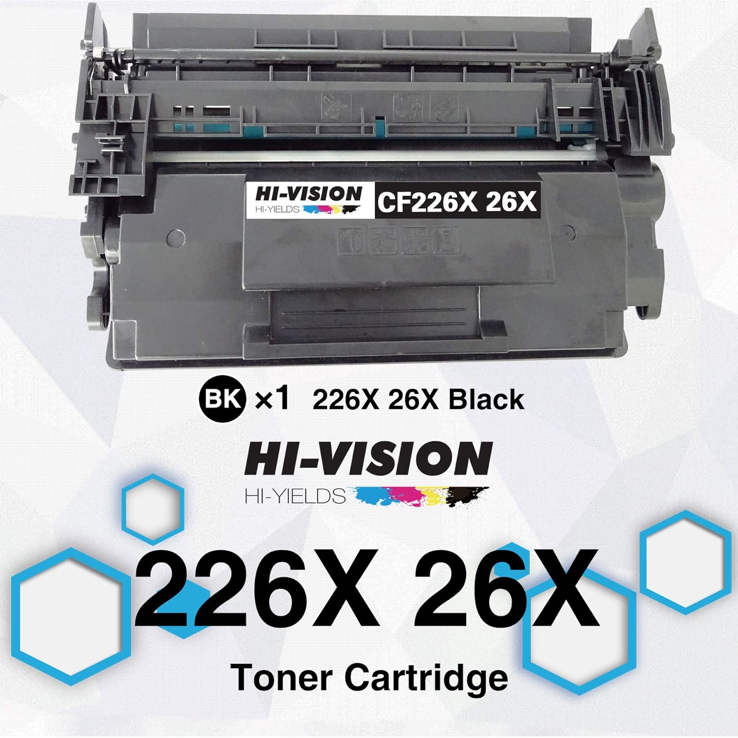 HI-VISION HI-YIELDS Compatible Toner Cartridge Replacement for HP CF226X ( Black )