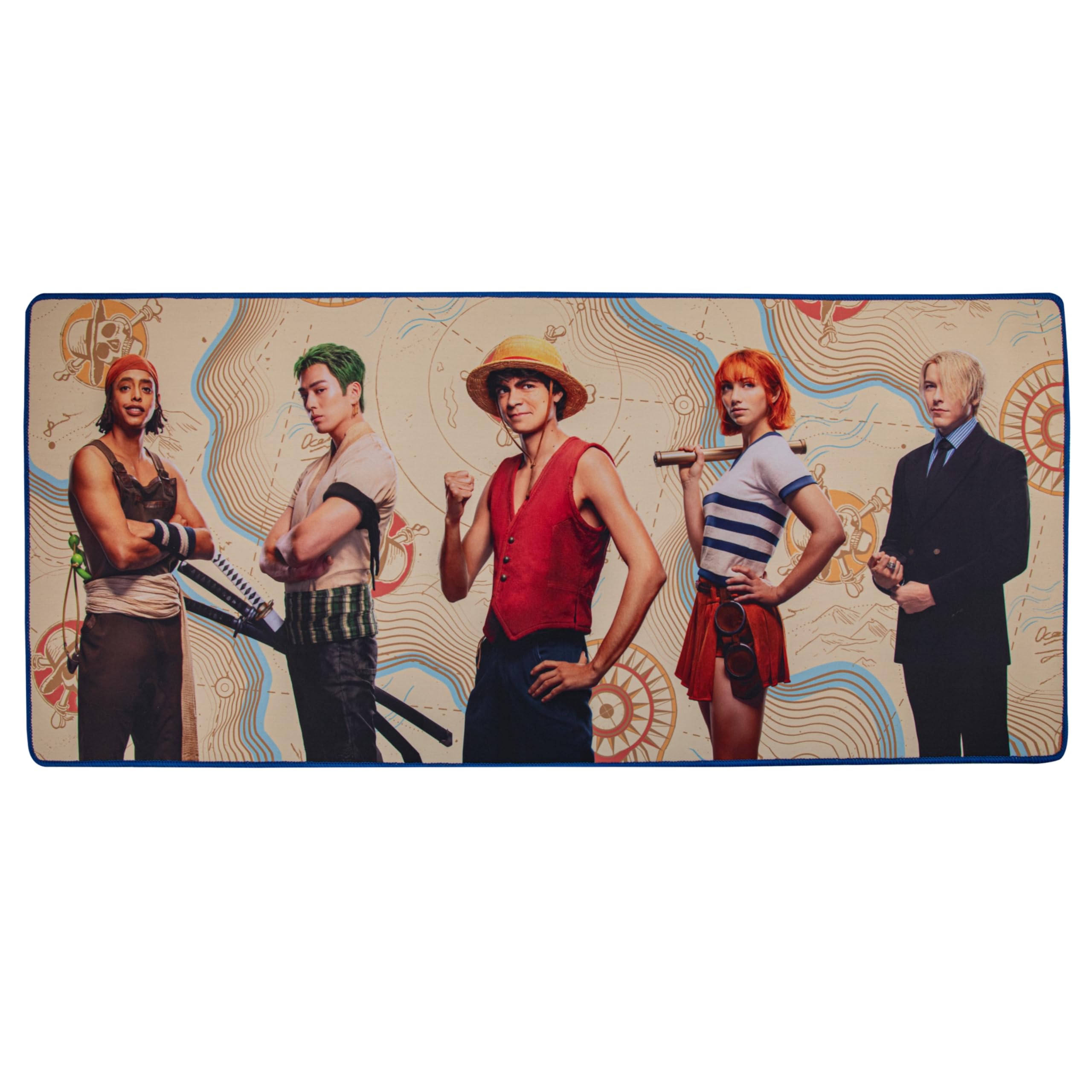Cinereplicas One Piece - Tappetino da scrivania con cappello di paglia, 80 x 35 cm, licenza ufficiale