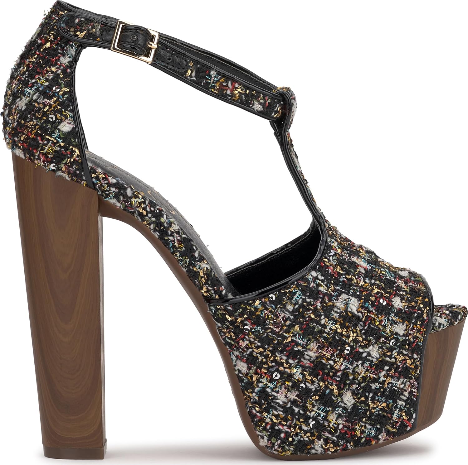 Jessica Simpson Womens Dany 3 Floral Heeled Platform Sandals - Image 6