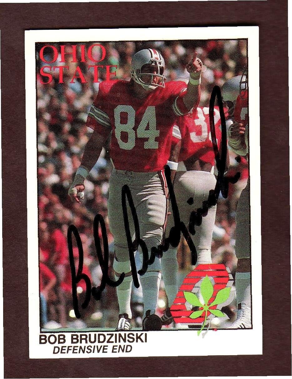 Bob Brudzinski Signed Autographed Ohio State Buckeyes Card NRMT MT