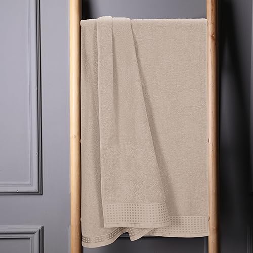 Vista 334 de GLAMBURG Juego de 6 toallas de 100% algodón ultra suave, contiene 2 toallas de baño de 28 x 55 pulgadas, 2 toallas de mano de 16 x 24 pulgadas y 2