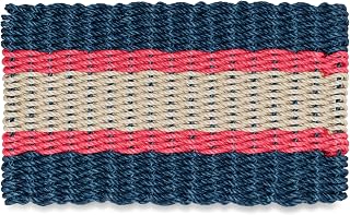 Wicked Good Lobster Rope Doormat - Handwoven All-Weather Outdoor Welcome Mat from Nautical Rope, 18x30 (Navy, Red, Light Tan)