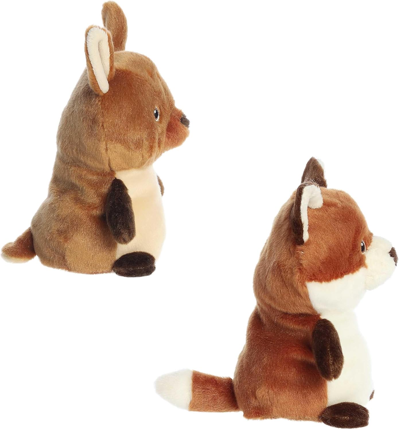 Aurora Responsibly Made Eco Nation Reversible Eco Pairs: Fawn and Fox Stuffed Animal - Ideal for Playtime Adventures - Perfect for Birthdays or Just Because - 6.5 Inches