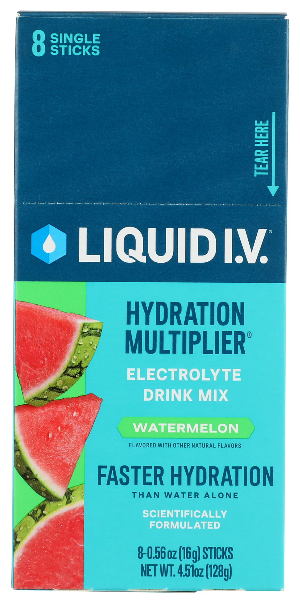 Liquid Iv Watermelon Hydration Drink Mix 8 Count, 0.56 Oz