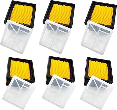 6pcs Air Filter for Hus qvarna K760 K770 Cut Off Concrete Saws Replaces 574362301 574362302 525470601 525470602 Air Filters