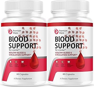 (2 Pack) Premium Glyco Capsules - Official PremiumGlyco Advanced Blood Support, Natural Premium Glycol Pills Maximum Strength Health & Wellness Multivitamin Supplement, 120 Capsules for 2 Months