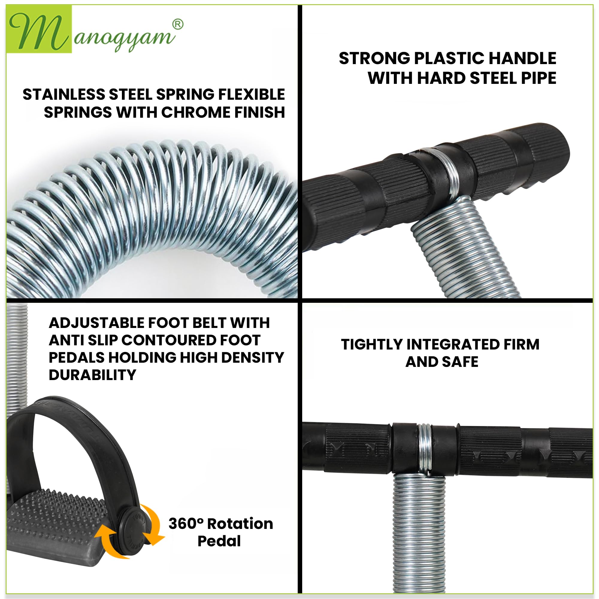MANOGYAM Tummy Trimmer | Waist Trimmers | Single Spring Tummy Trimmer | Ab Exerciser | Body Toner | Fat Burner | Fitness Equipment | Abdominal Exercise for Men & Women 3