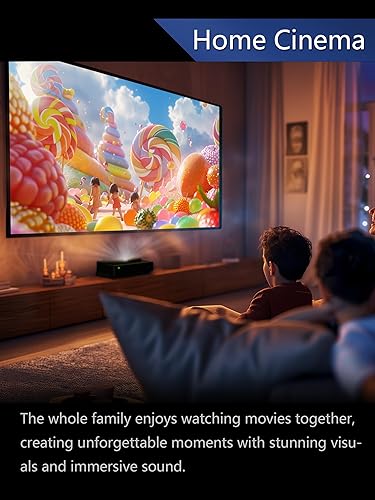 Miniatura 3 de Migo Pantalla de proyector de 120 pulgadas, 2.0 de alta ganancia 169 8K 4K Ultra HD 3D Pantalla de proyector de marco fijo para cine en interiores,