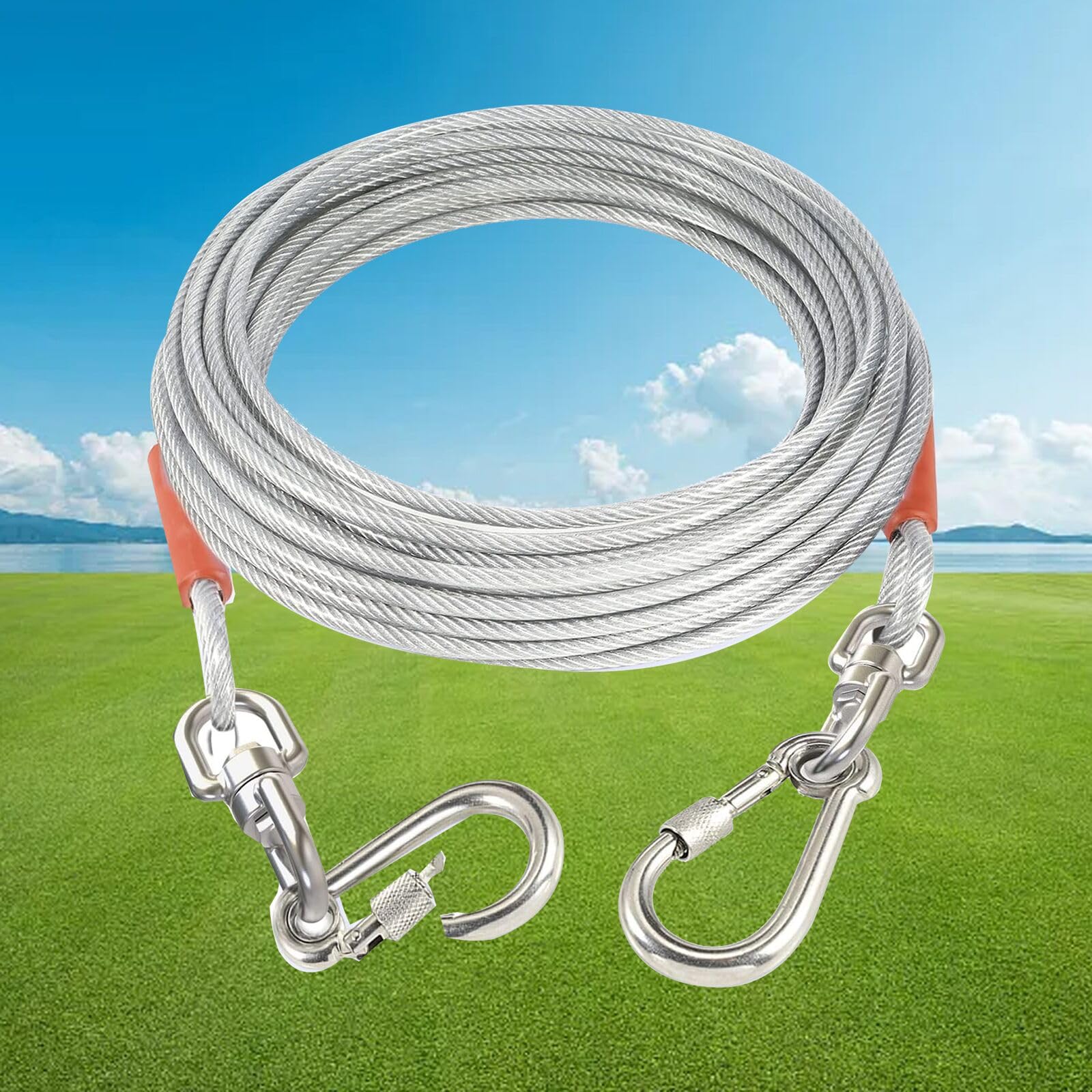 Best Dog Tie Down System ROYAL-PAW Dog Tie Out Cable Tie Out