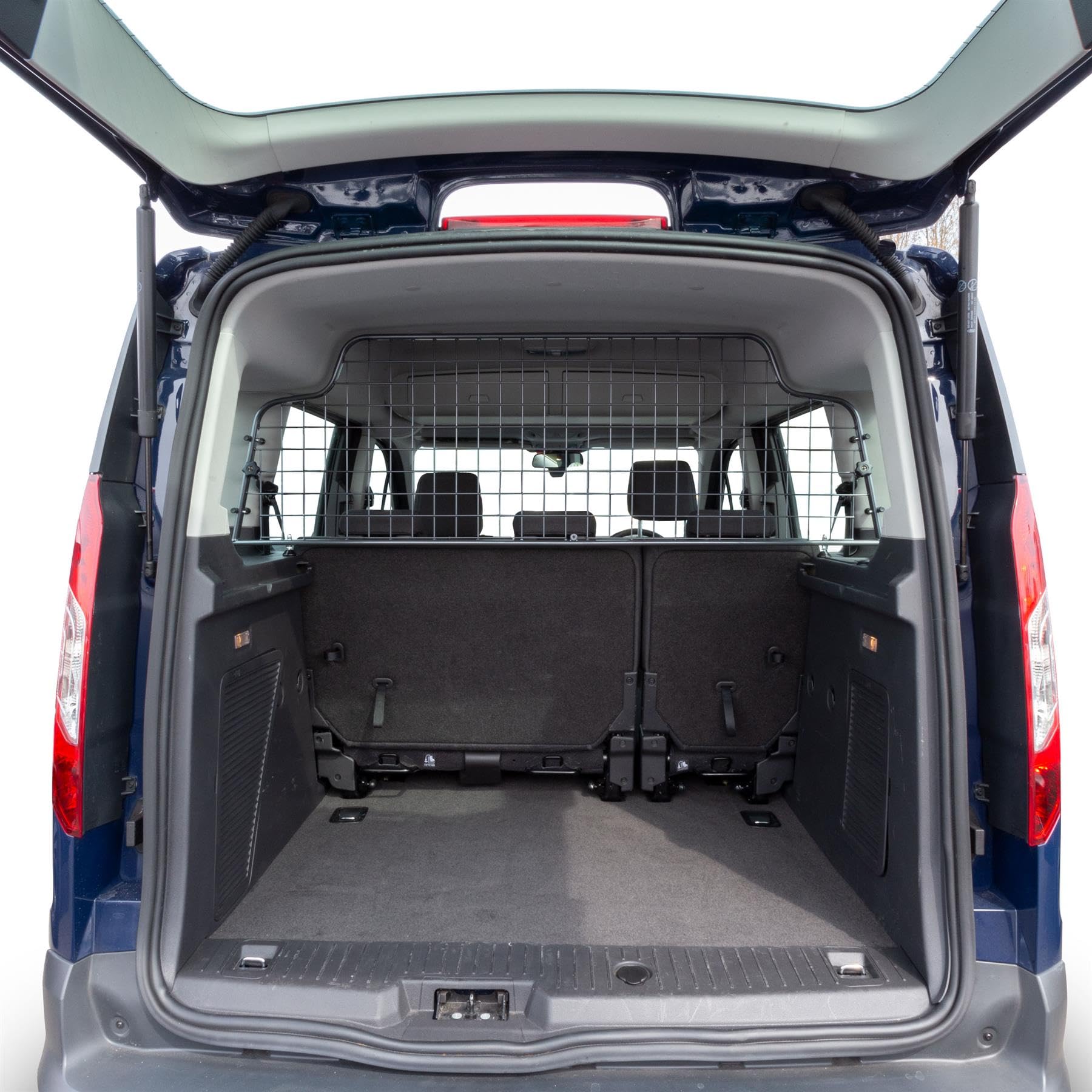 Travall Hundegitter für Ford Tourneo Connect 2013-2021, fahrzeugspezifisches Trenngitter für den Kofferraum aus Stahl, passgenau für sicheren Hundetransport