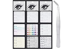 Fake Dermal Piercings with Bindi Dots Nose Stud Stickers