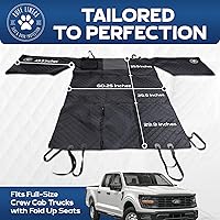 Vista 6 de Ruff Liners Funda XL para piso con protección para puertas, negra – Como se vio en Shark Tank – Se ajusta a camionetas de cabina doble con asientos