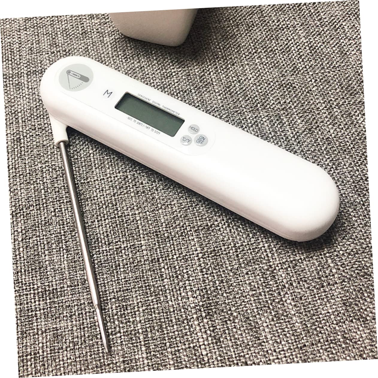 AUTSUPPL Cooking Thermometer BBQ Thermometer Meat Probe Backlit Display Easy to Use