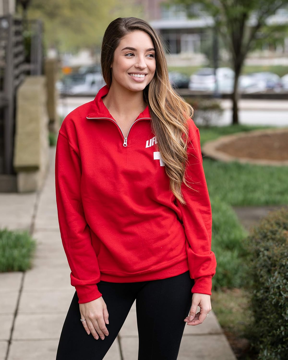 LIFEGUARD Quarter Zip Pullover - Zipper Fleece Sweatshirt Apparel Ideal for Men, Teens, Girls. - Image 4