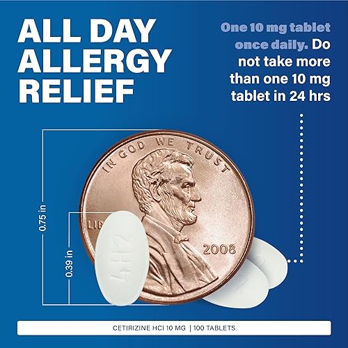 Miniatura 2 de Major Pharmaceuticals 255551 - Tableta HCI para alergias durante todo el día 10 mg color blanco paquete de 100